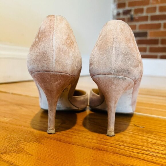 J.Crew Dulci Suede Kitten Heels in Kraft Brown Tan Neutral Taupe Pumps Size 8.5 - Picture 5 of 16